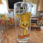 1980 Looney Tunes Warner Bros  16 Oz Clear Glass Tumblers From Arby   s  5 In Lot 