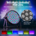 10pack 120w 60 Led Rgb Stage Lighting Par Light Dmx Beam Party Dj Disco Lights
