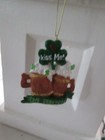 4   Irish Celtic Beer Mugs W  Shamrock Christmas Ornament    New