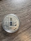 Litecoin Physical Ltc  999 Silver Plated Commemorative Coin - 2013 Stamped