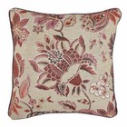 Croscill Lauryn Throw Pillow Floral Jacobean Jacquard 18 x18  Pillow New