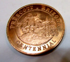 Vintage 1964 Prescott Arizona Copper Centennial Medal 1-3 8  Dia Souvenir Coin