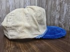 Vtg Molson Light Beer Corduroy Hat Cap Hook Loop Embroidered Beer Bonnets