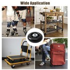 70x24mm Luggage Replacement Wheels 2pcs Suitcase Roller Repair Kit Black