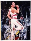 Queen freddie Mercury Live orig 1984 Poster full Page Magazine Pinup Clipping