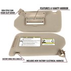 Pair Lh rh Sun Visor For Nissan Pathfinder 2013-18  infiniti Qx60 W lamp 2014-17