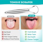 2pcs Tongue Scraper For Adults  Reduce Bad Breath  Stainless Steel Tongue Brush