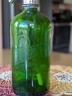 Vintage B L Levine Brooklyn Ny Green Seltzer Siphon Bottle Glenshaw Glass