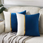 2 Packs Decorative Throw Pillow Covers 18x18 Inch For Living Room Couch Bed     
