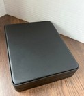 Black Leatherette Necklace Jewelry Gift Box Hinged Display Case - Large