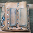 Vintage Klein Tools Model 5164 Leather Lineman Tool Pouch   5207l Belt Usa Read