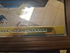 1980   s Busch Beer Wood Framed Mirrored Wall Advertsment Sign 20   x15    Man Cave