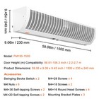 Commercial Indoor Air Curtain 60  Door Air Curtain 2 Speeds 2100cfm