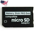 2x Sony And Psp Series Micro Sd Sdhc Tf To Memory Stick Ms Pro Duo Psp Adapter