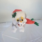 Looney Tunes Bugs Bunny Christmas Plush Vintage 1997 Bean Bag Santa Carrot Scarf