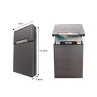 Black Aluminum Cigarette Case Portable Pocket Holder Slim Storage Box For Women