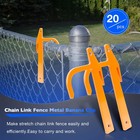 20pcs Chain Link Fence Metal Banana Clip  Tensioning And Stretching Tool  Fence