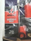 Lot 12 Alleson Athletic Baseball Softball 1 5  Belt Navy Blue Youth 18 - 32 