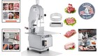 Stainless Steel Electric Meat Bandsaw With 6 Blades - Effortless Cutting