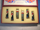 Vintage Union Jacks Metal Toy Soldiers British Stretcher Infantry Great Britain