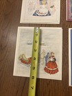 4 Unused Christmas Greeting Cards Custom Made Lord   Taylor Vintage Unique Read 