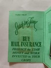 Vintage Rain And Hail Insurance Bureau Advertising Sewing Needle Book Crop Farms