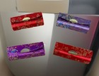 Vintage Lipstick Case Holder W  Mirror Bundle Floral Design Lot Of 4 New  Makeup
