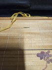 Vtg Asian Wooden Wall Art Painting Hanging Scroll Butterflies Flying   Flowers