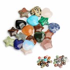 Crystal Healing Tumble Stones Heart star Shape Natural Reiki Polished Gemstones