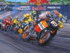 Nicky Hayden Hand Signed  perfect Day  Laguna Seca 2005  Plus Wayne Rainey  