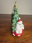 Kurt Adler Poodle Dog With Santa Hat Christmas Tree Ornament  4  