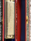 Vintage Hohner Chromonica Ii Harmonica Key C 12 Hole Chromatic W  Case Germany