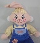 Vintage 1979 Dan-dee Hoppy Bunny Rabbit Plush Toy  Easter Rabbit Stuffed