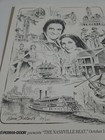The Nashville Beat Vtg Sponsored By Perma-door Johnny Cash   June Carter Flyer
