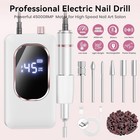Professional Electric Nail Drill 45000rpm  Portable Nail File For Acrylic Gel Na