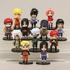 12 Pcs set Anime Naruto Kakashi Gaara Pvc Action Figure Collectible Toy Gifts 