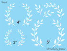 Laurel Wreath Stencil Leaves Garden French Cottage Farmhouse Diy Signs Joanie