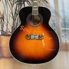 Usa Sunburst Sj200 Acoustic Electric Guitar 6s Maple B s Top Solid Spruce W eq