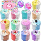 13 Pack Unicorn Dual Color Butter Slime Kit soft   Non-sticky diy Slime Toys    