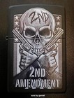 Zippo  Windproof Lighter  2nd Amendment Skull   Guns  404932  New In Box
