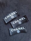 Black   White Chanel Buttons Accessory  3pc   Clothing Tag Label Patch