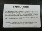Batman Credit Card  Rare Vintage 1989  Dc Comics Inc   Excellent Condition