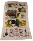 Kay-dee Vintage Dutch Country Pennsylvania Amish Linen Tea Towel Wall Hanging 