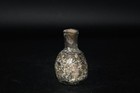 Authentic Ancient Roman Glass Bottle Vessel Circa 1st - 2nd Century Ad
