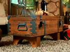 Coffee Table Antique Trunk Storage Old Cottage Steamer Trunk Chest Vintage Box