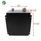 25 Gallon Steel Hydraulic Reservoir Tank  Hydraulic Oil Tank With Temp Gauge