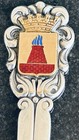 Nine Silver And Enamel Souvenir Spoons Made In Sweden  Most Rare    Excellent