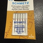 Schmetz Embroidery Needles Size 11 75  Count 5 Sewing  Machine Needles