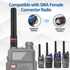 Abbree Ham Radio 3 14-inch Stubby Short Antenna Dual Band Sma-female Black