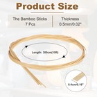 7 Roll Bamboo Strips For Weaving 0 16 x10ft Basket Weaving Supplies 0 5mm Thick